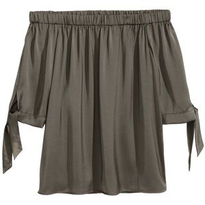 H&M Black off the shoulder top